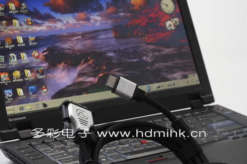 供应多彩1080PHDMI1.4电脑周边连接线